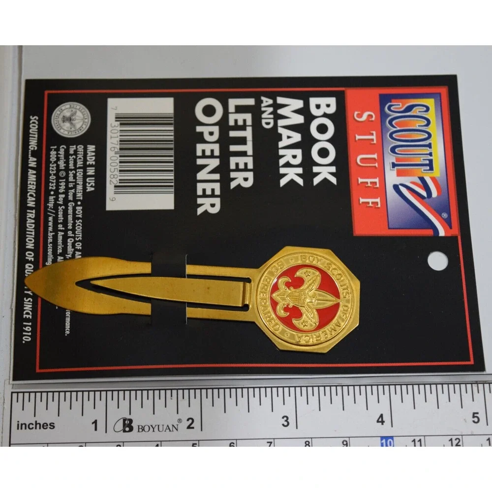 NEW Boy Scout Cub Book Mark Letter Opener Stocking Stuffer MR308